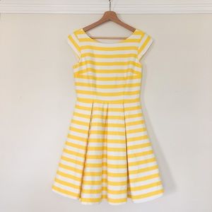 Kate Spade Yellow Striped Mariella Dress